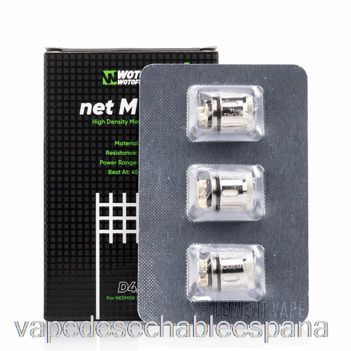 Bobinas De Repuesto Vape España Wotofo Nexmini Bobinas De Malla Neta 0.2ohm D42
